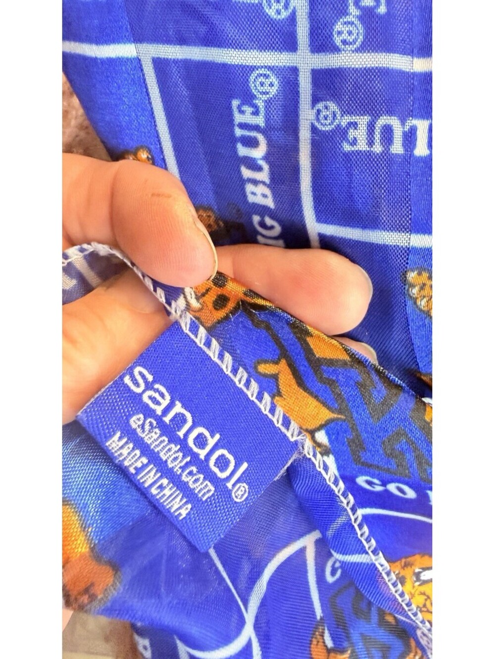 University of Kentucky Wildcats Scarf GO BIG BLUE 100% Polyester 58" x12 SANDOL - Picture 7 of 7